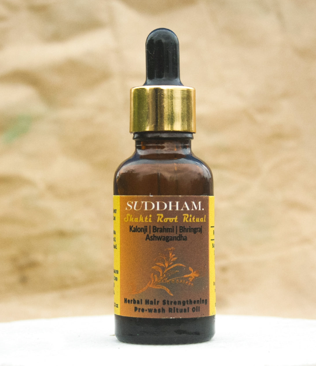 Suddham Shakti Hair Oil – Ayurvedic pre-wash hair oil with bhringraj, amla and rosemary.